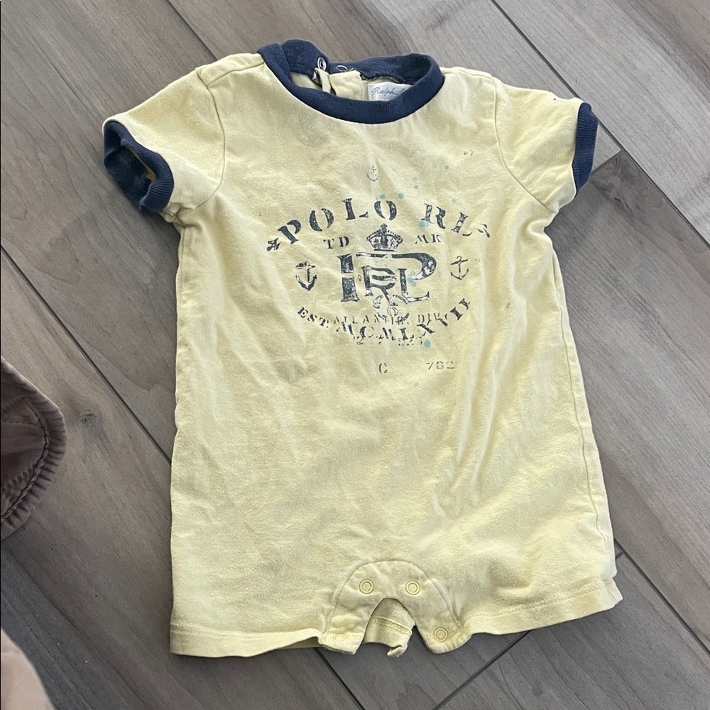 Yellow Polo Ralph Lauren Baby Romper